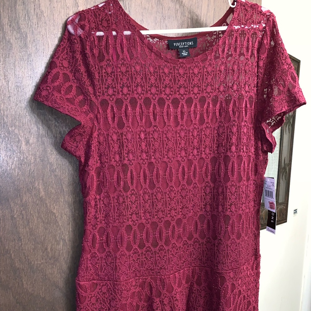 NWT Burgundy dress.